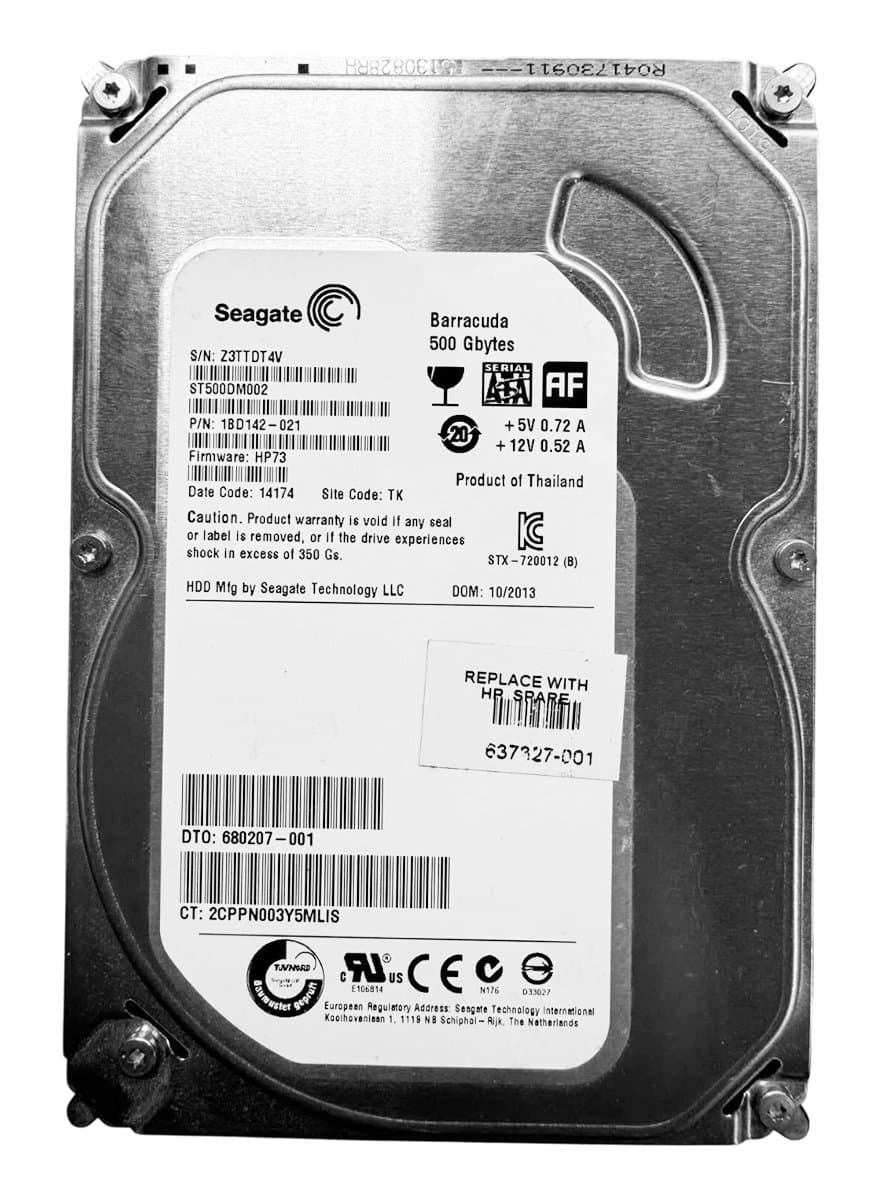 Жесткий диск HP 500Gb 7200 SATAIII 3.5" HDD 680207-001