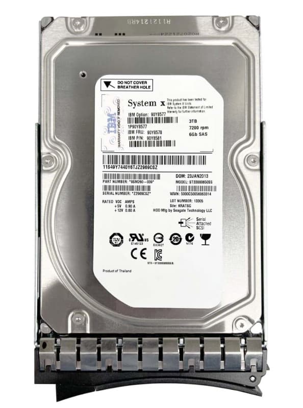 Жесткий диск IBM 90Y8579 3TB  SAS 3,5" HDD