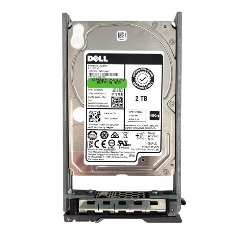Жесткий диск Dell 0GH86F 2TB SAS 2,5" HDD