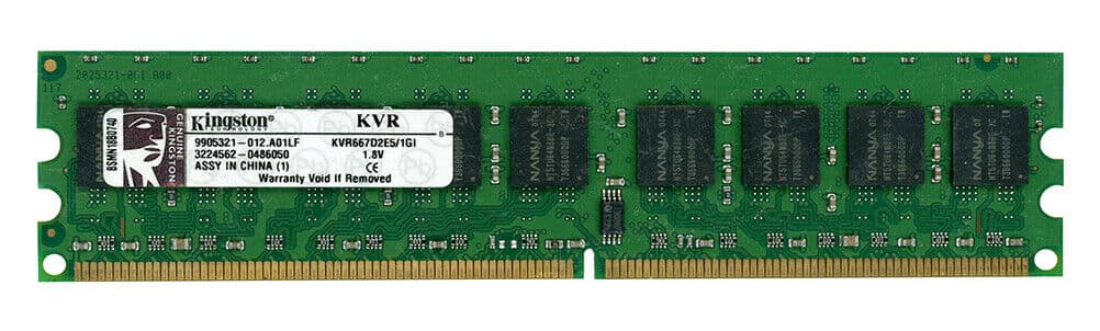 Оперативная память Kingston KVR667D2E5/1GI DDRII 1024Mb