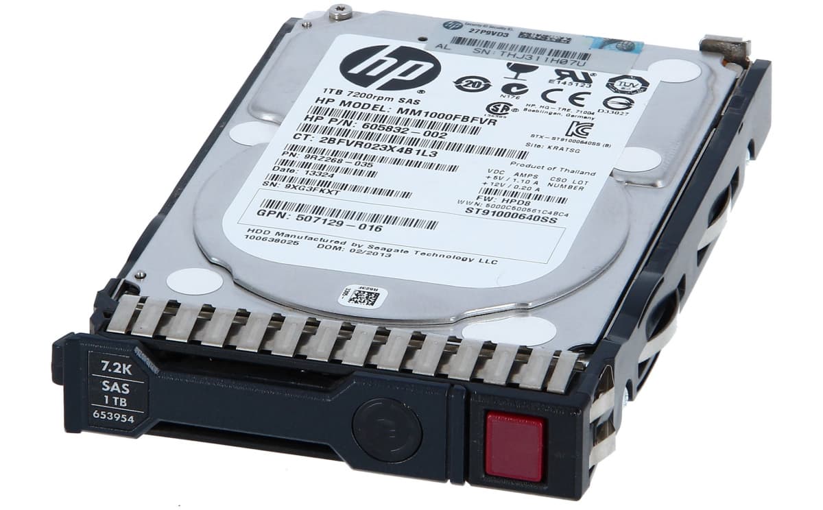 Жесткий диск HP 653954-001 1Tb  SAS 2,5" HDD