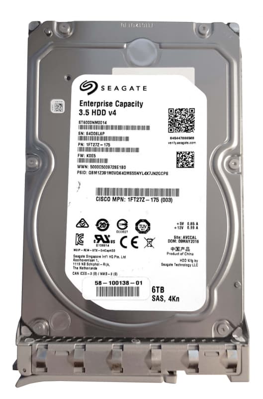 Жесткий диск Cisco UCS-HD6T7KL4K= 6Tb 7200 SAS 3,5" HDD