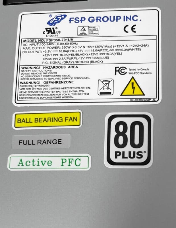 Блок Питания FSP 9PA3508405 350W