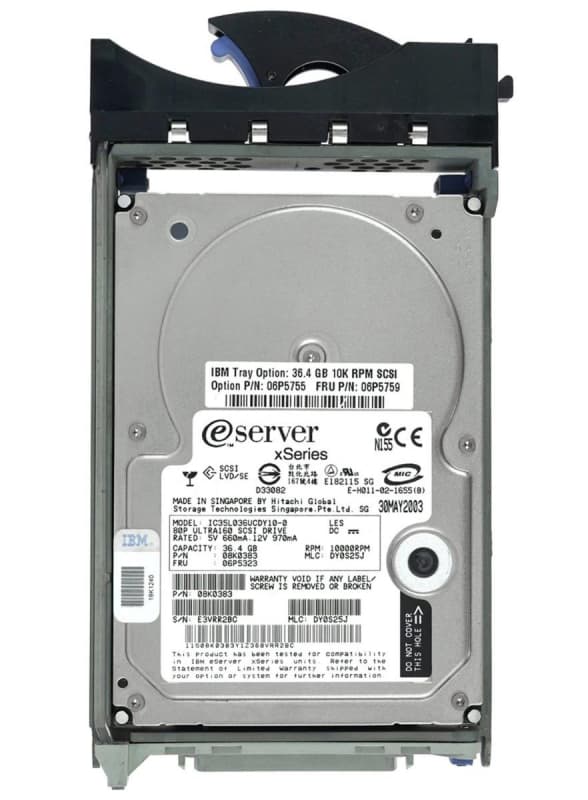 Жесткий диск IBM 08K0383 36,4Gb 10000 U160SCSI 3.5" HDD