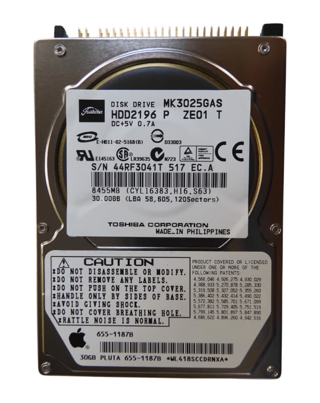 Жесткий диск Toshiba MK3025GAS 30Gb 4200 IDE 2,5" HDD