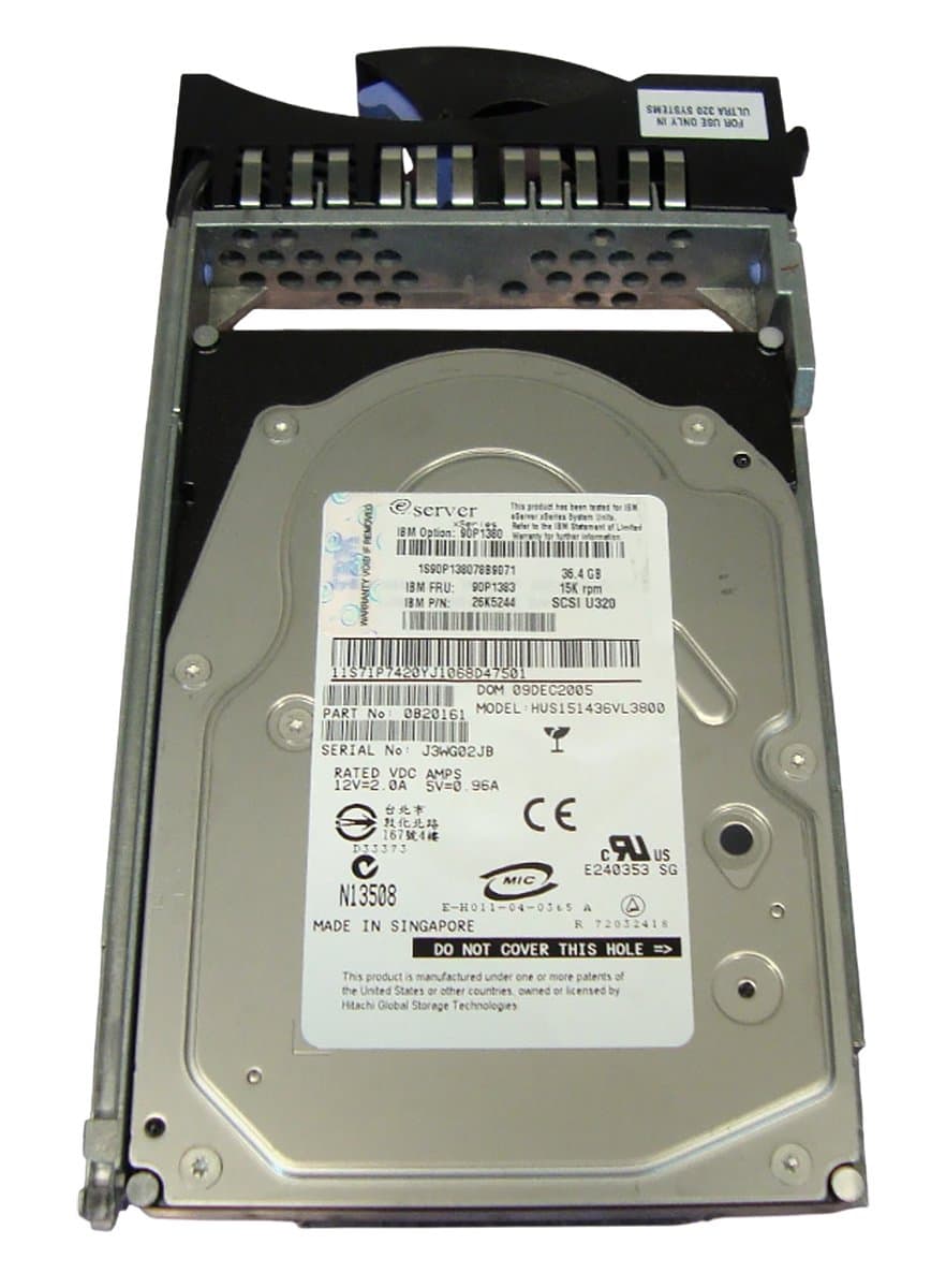 Жесткий диск  IBM 36.4Gb 15000 U320SCSI 3.5" HDD 26K5244
