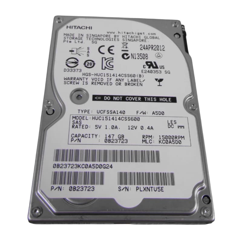 Жесткий диск Hitachi HUC151414CSS600 147Gb  SAS 2,5" HDD