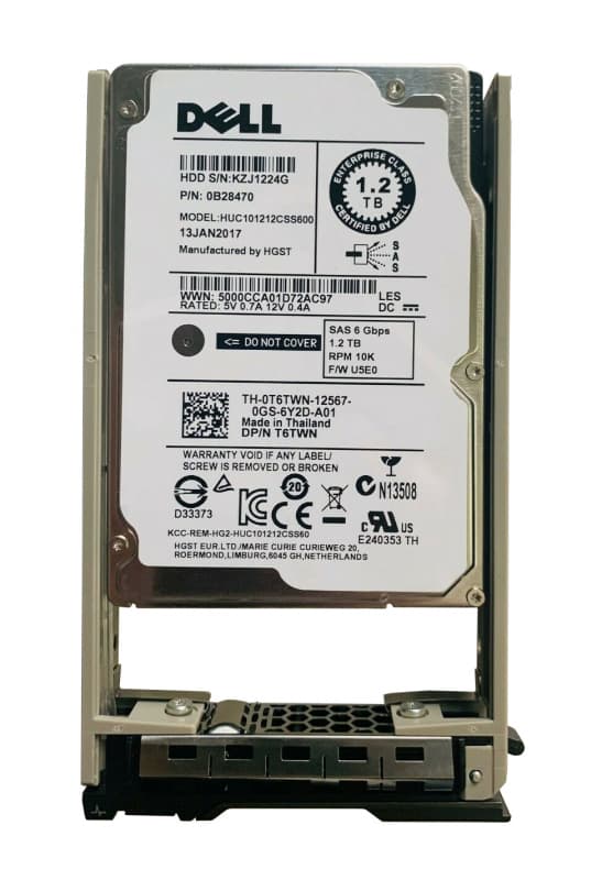Жесткий диск Dell T6TWN 1,2Tb 10000 SAS 2,5" HDD