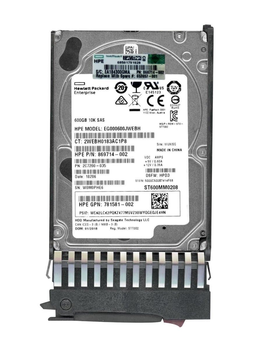 Жесткий диск HP 600Gb 10000 SAS 2.5" HDD 2C7200-035