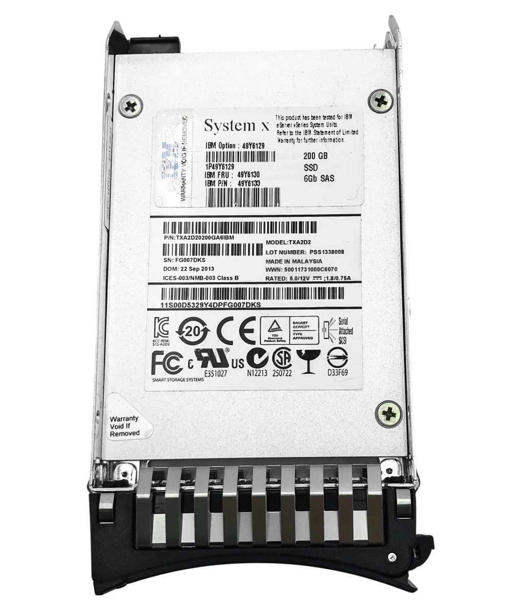 Жесткий диск IBM 200Gb  SAS 2.5" SSD TXA2D20200GA6IBM