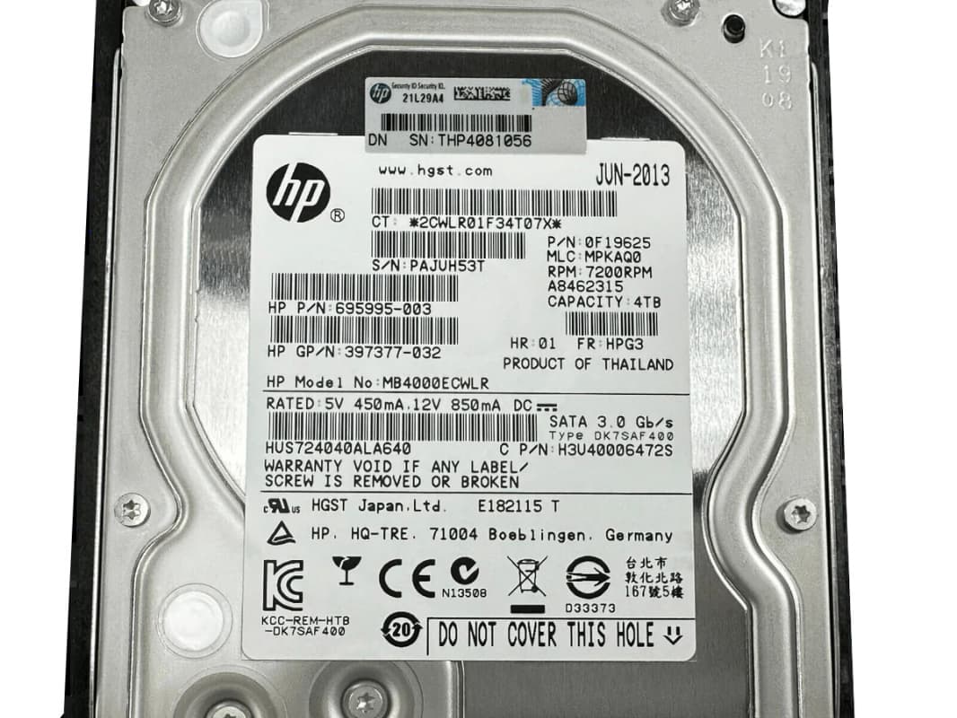 Жесткий диск HP 694534-001 4Tb 7200 SATAII 3.5" HDD