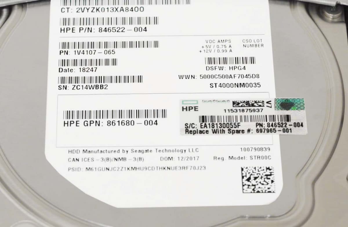 Жесткий диск HP 697965-001 4Tb 7200 SATAIII 3.5" HDD