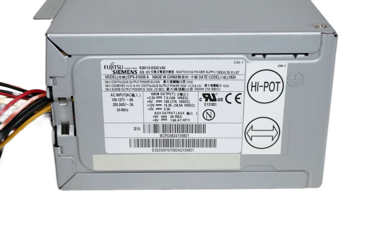 Блок Питания Fujitsu S26113-E522-V50 300W