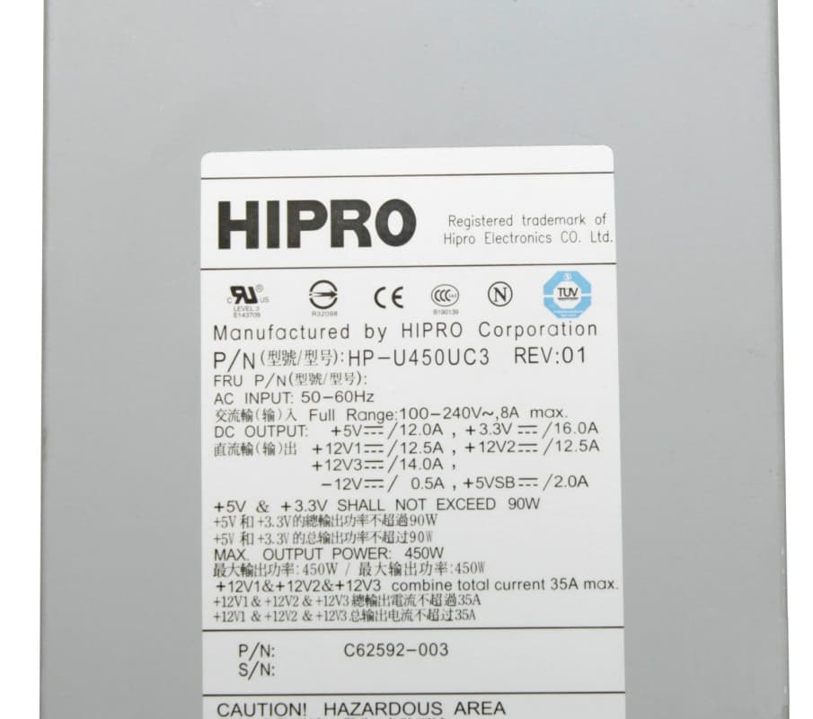 Блок питания Intel C62592-003 450W