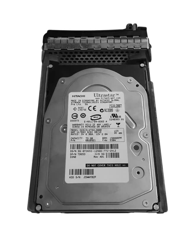 Жесткий диск Dell TD653 73Gb  U320SCSI 3.5" HDD
