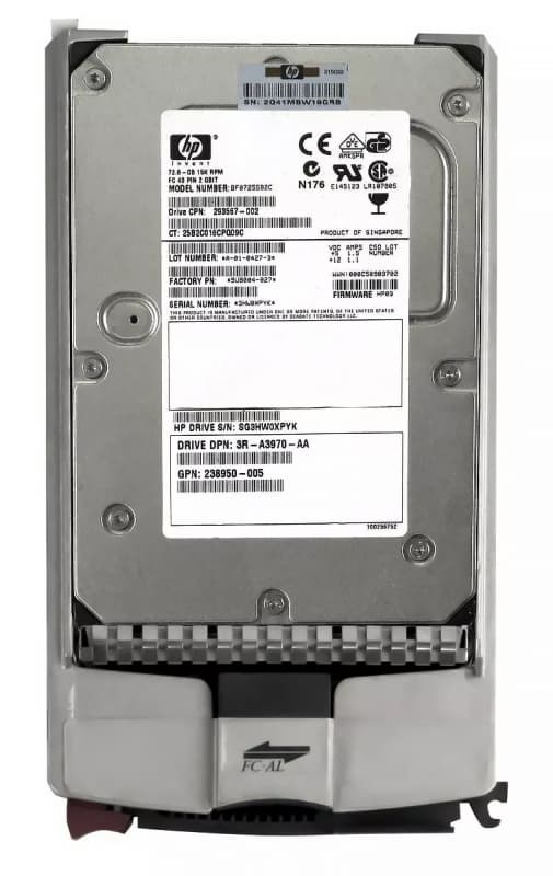 Жесткий диск HP 293567-002 72,8Gb  Fibre Channel  3,5" HDD