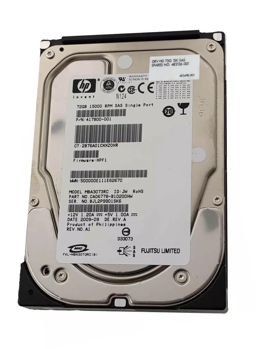 Жесткий диск HP 146Gb 15000 SAS 3.5" HDD 483498-001