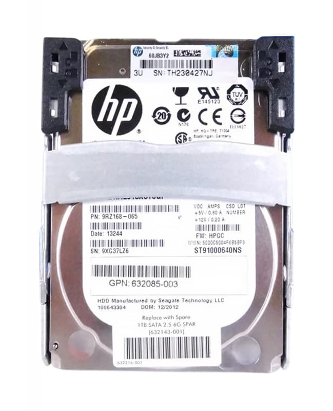 Жесткий диск HP 632216-001 1Tb 7200 SATAIII 2,5" HDD