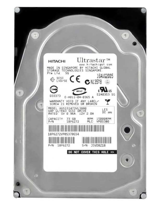 Жесткий диск Hitachi HUS151473VL3800 73,4Gb  U320SCSI 3.5" HDD
