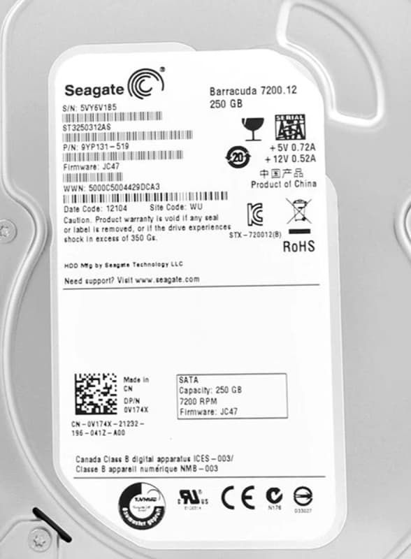 Жесткий диск Dell 9YP131-520 250Gb  SATAIII 3,5" HDD
