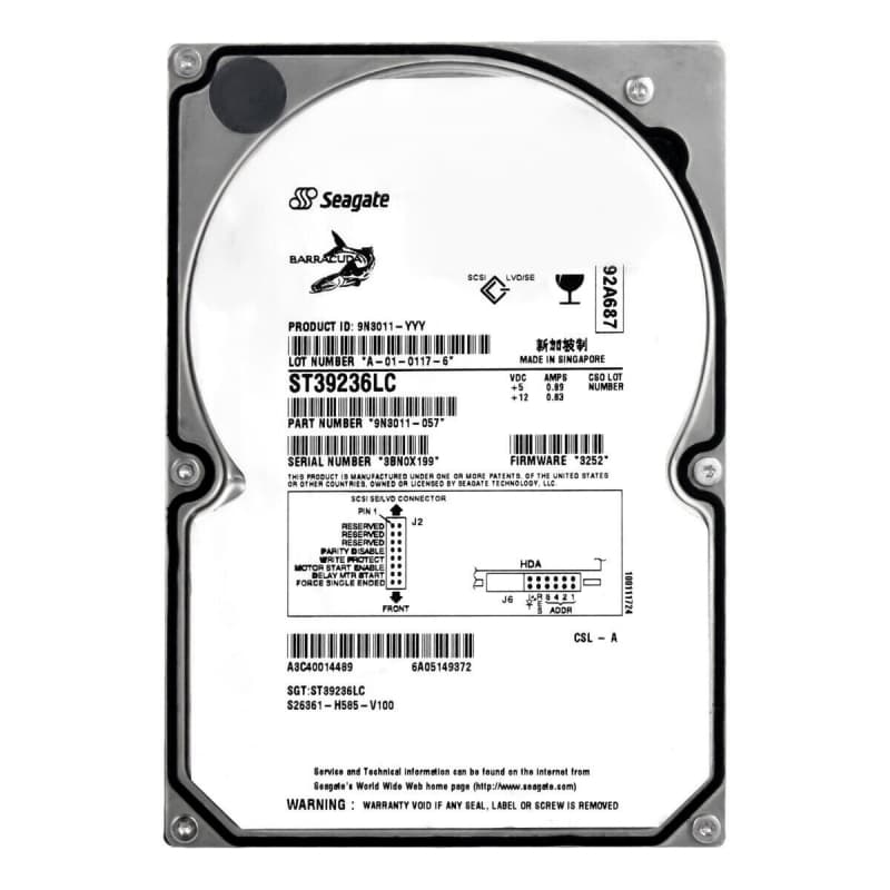 Жесткий диск Seagate 9N3011 9,2Gb 7200 U160SCSI 3.5" HDD