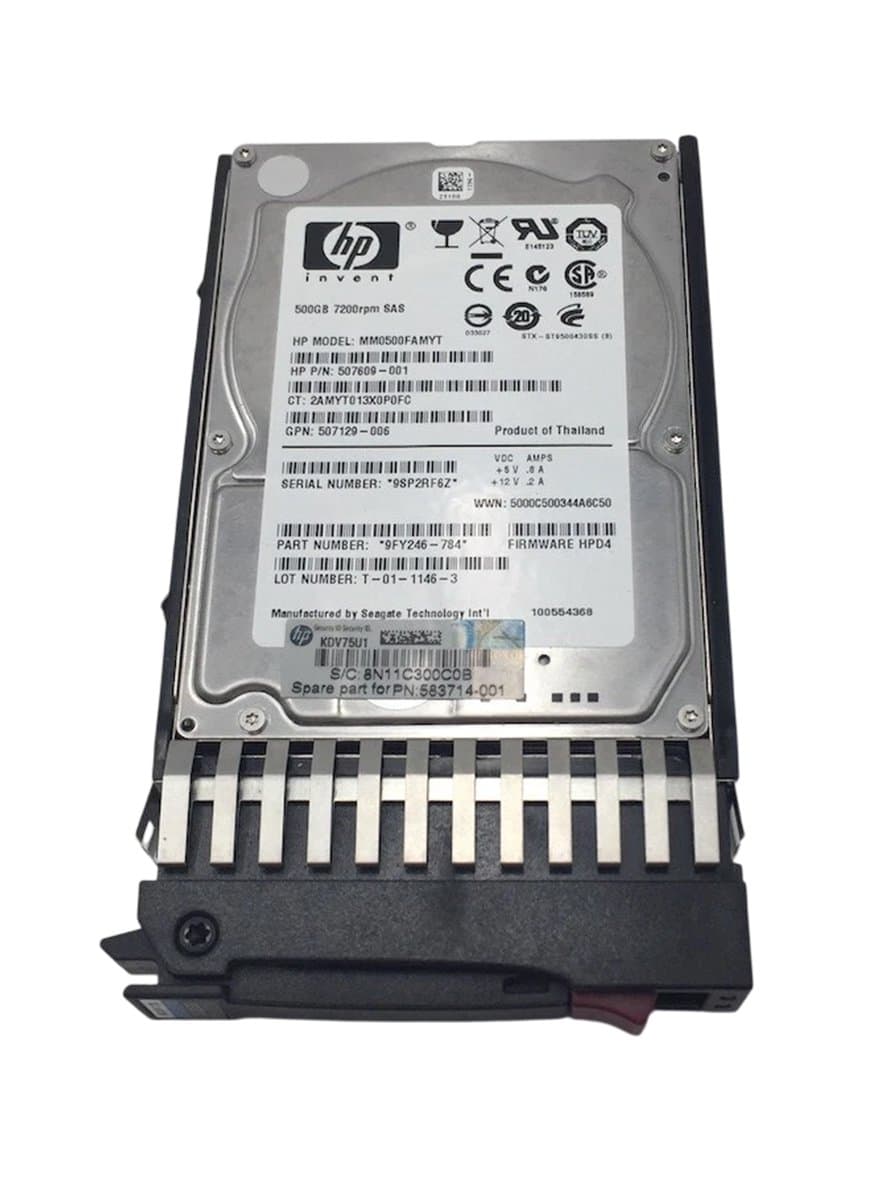 Жесткий диск HP 500Gb 7200 SAS 2.5" HDD AP878A