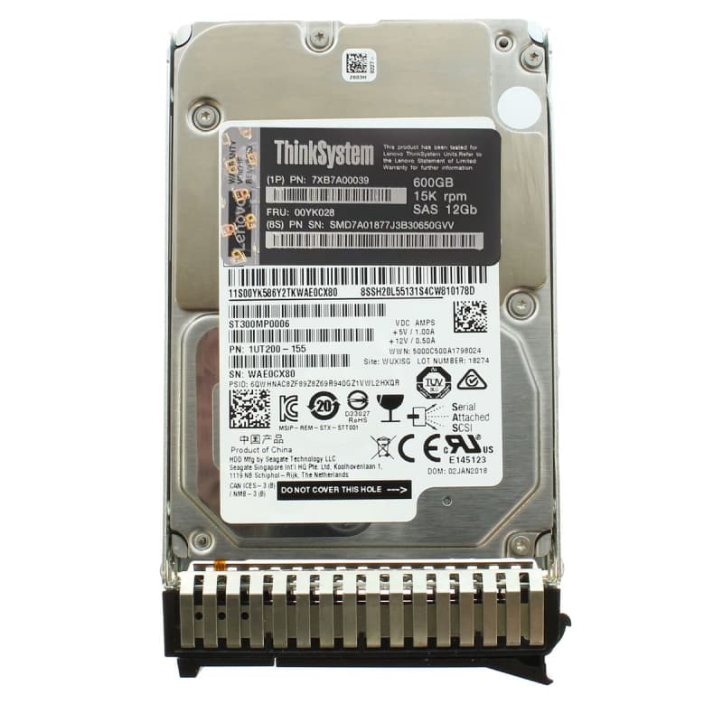 Жесткий диск Lenovo 7XB7A00039 600GB SAS 3,5" HDD