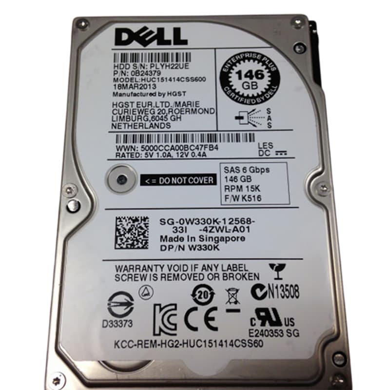 Жесткий диск Dell 0W330K 146Gb SAS 2,5" HDD