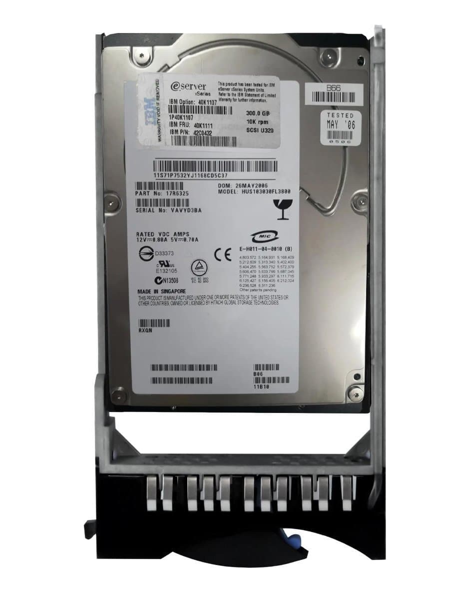 Жесткий диск IBM 300Gb 10000 U320SCSI 3.5" HDD 40K1107