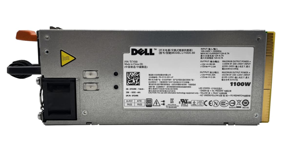 Резервный Блок Питания Dell 0TCVRR 1100W