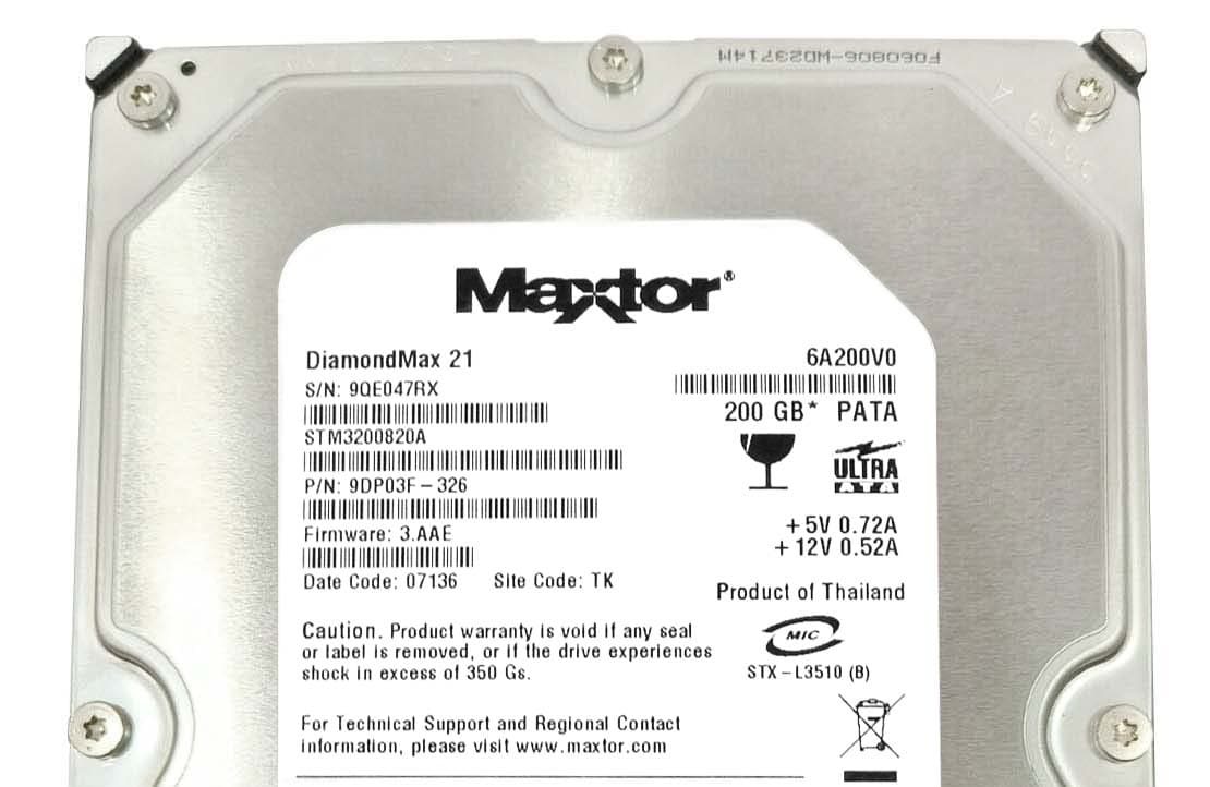 Жесткий диск Maxtor STM3200820A 200Gb 7200 IDE 3.5" HDD