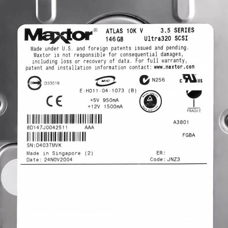 Жесткий диск Maxtor 8D147J0 146Gb  U320SCSI 3.5" HDD