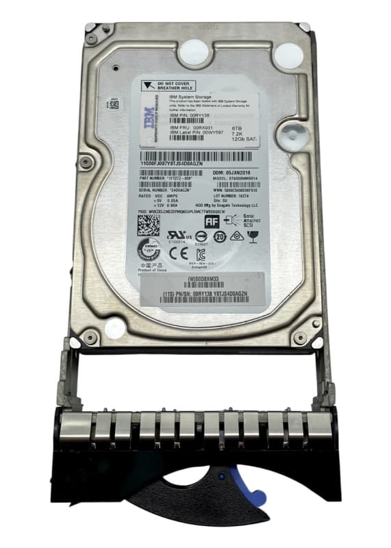 Жесткий диск IBM 00WY597 6Tb 7200 SAS 3,5" HDD