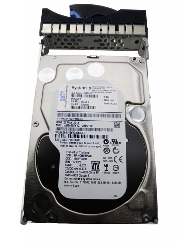 Жесткий диск Lenovo WD2000FYYZ-23UL1B0 2Tb 7200 SATAIII 3.5" HDD