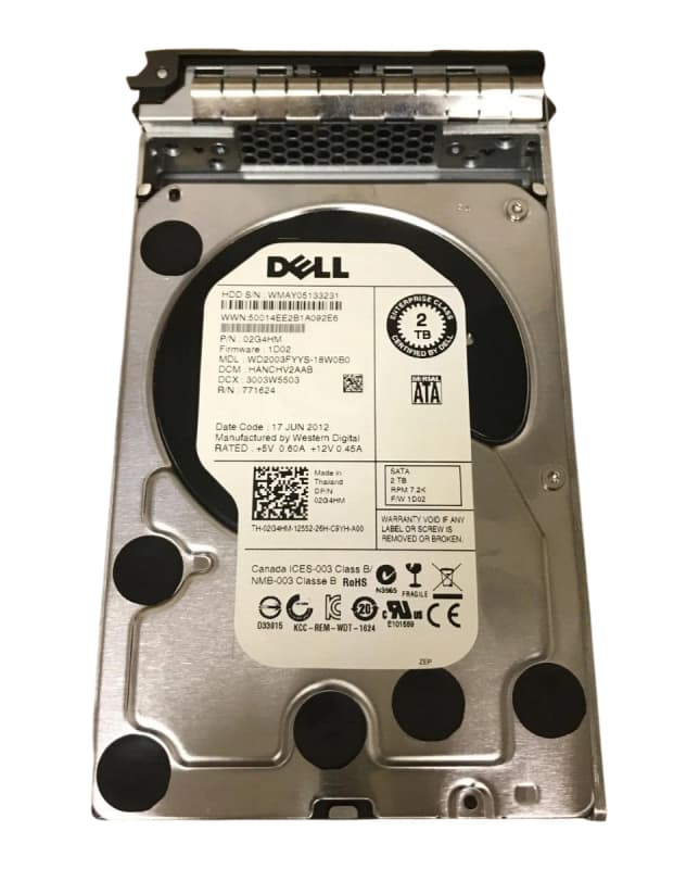 Жесткий диск Dell 02G4HM 2Tb SATAII 3,5" HDD