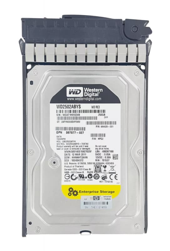 Жесткий диск HP 484429-001 160Gb SATAII 3,5" HDD