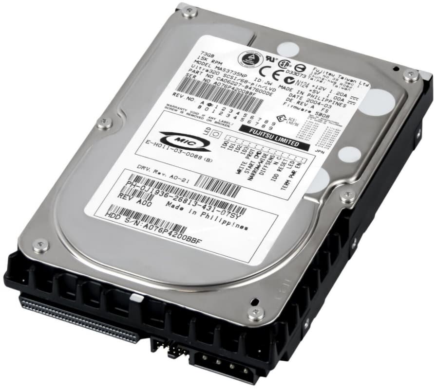 Жесткий диск Fujitsu MAS3735NP 73,5Gb  U320SCSI 3.5" HDD