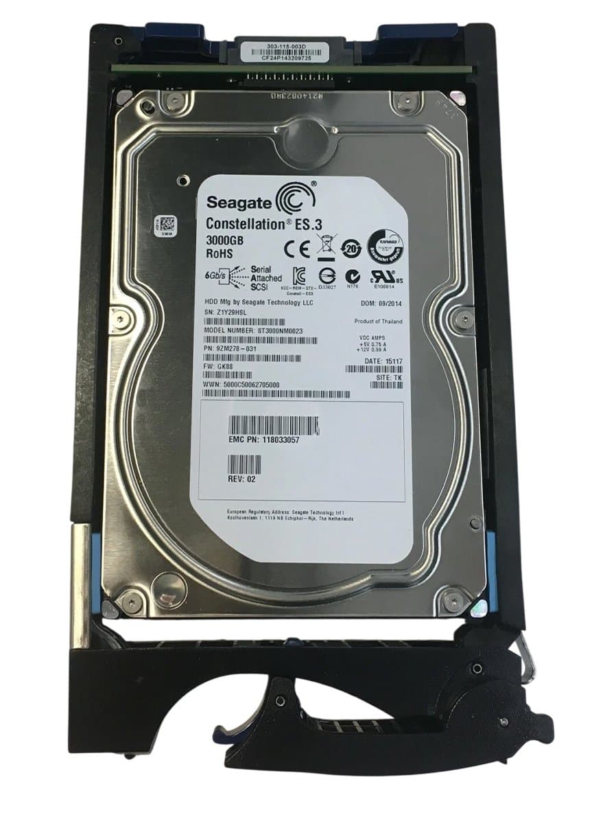 EMC EMC 3Tb 7200 Fibre Channel 3.5" HDD 118033057