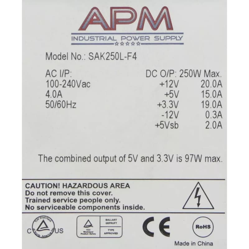 Резервный Блок Питания Juniper SAK250L-F4 250W