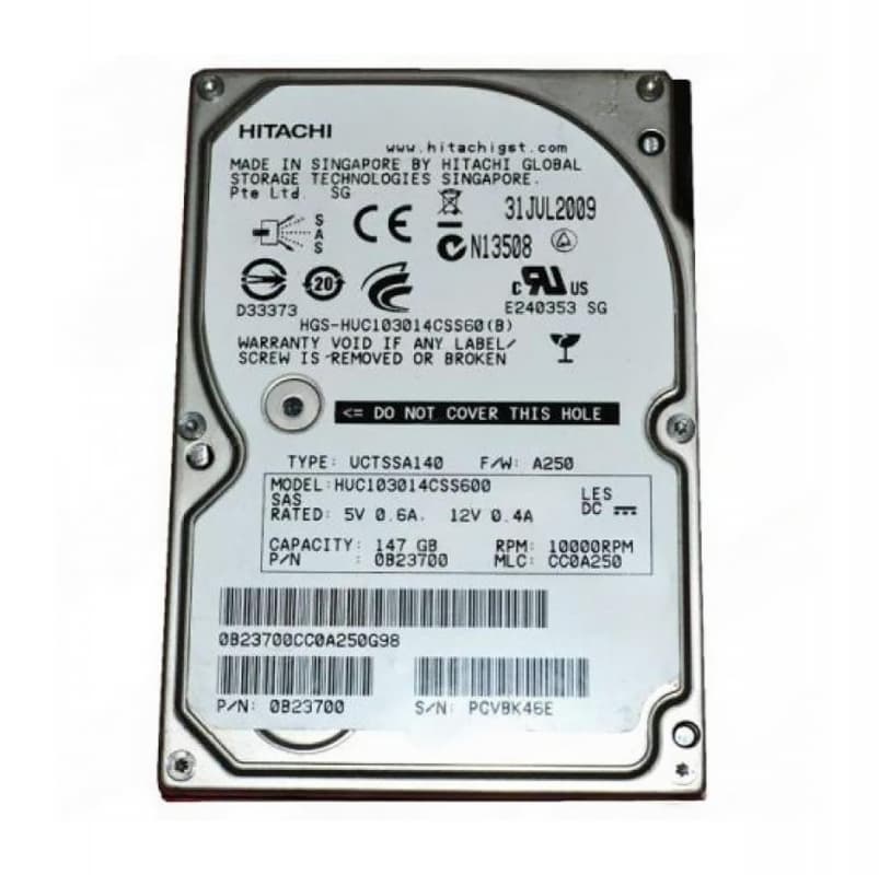 Жесткий диск Hitachi 0B23700 147Gb  SAS 2,5" HDD