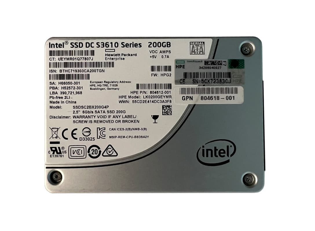 Жесткий диск HP 804618-001 200Gb SATAII 2.5" SSD