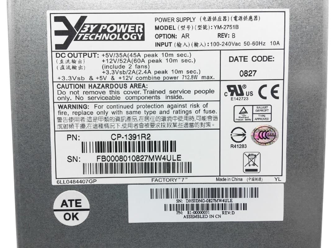 Резервный Блок Питания HP 481320-001 573W