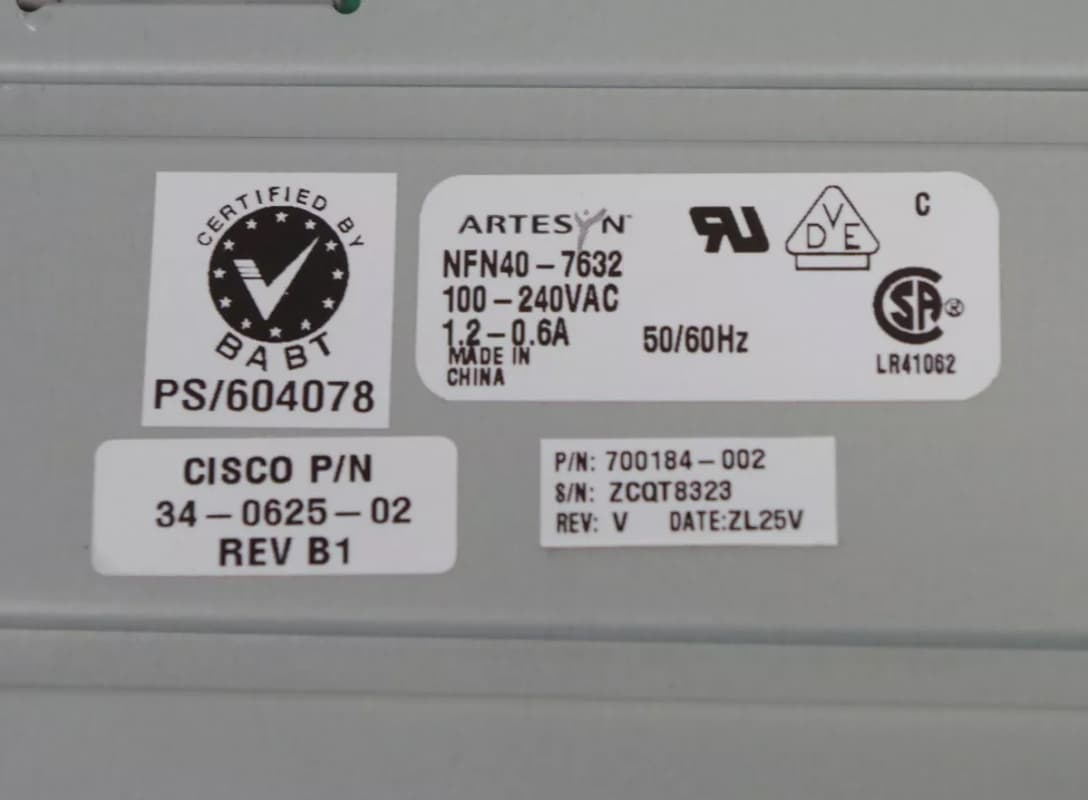Блок Питания Cisco 34-0625 47W