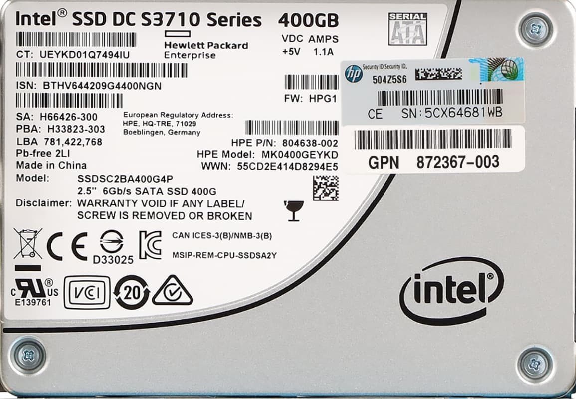 Жесткий диск HP 872367-003 400Gb SATAII 2.5" SSD