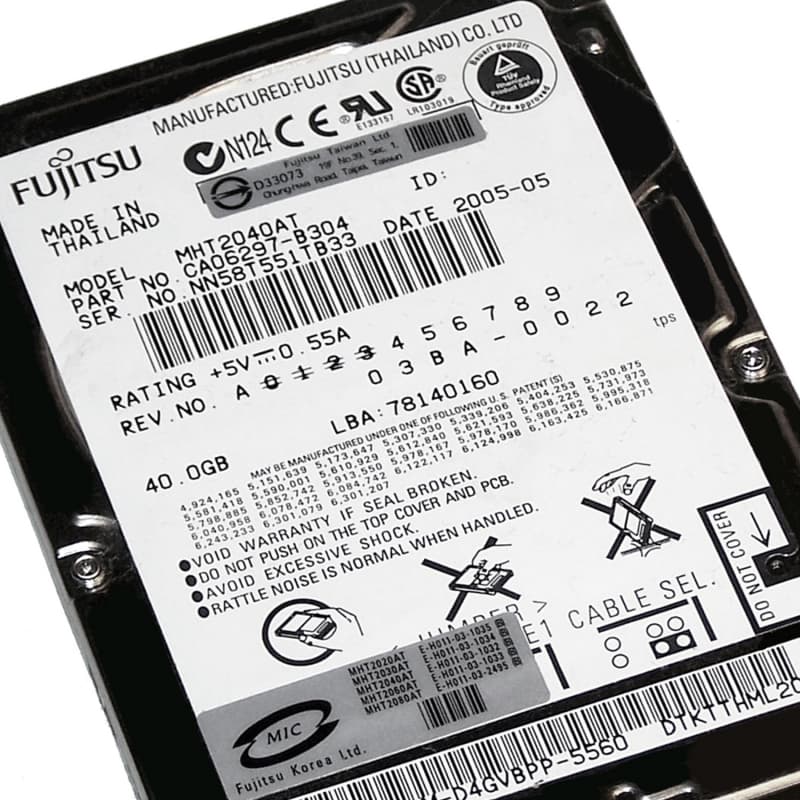 Жесткий диск Fujitsu CA06297-B304 40Gb 4200 IDE 2,5" HDD