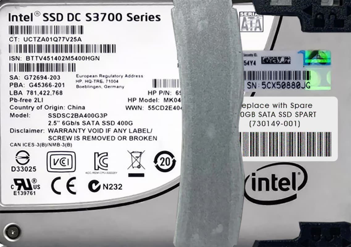 Жесткий диск HP 730149-001 400Gb  SATAIII 2,5" SSD