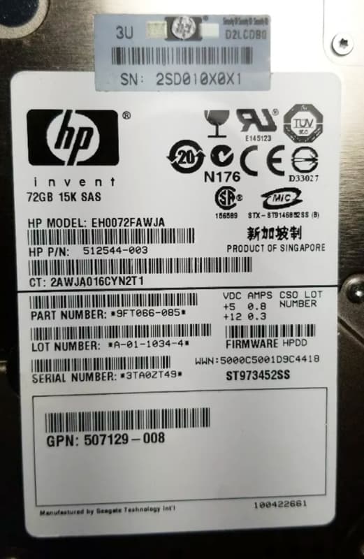 Жесткий диск HP 418373-007 72Gb SAS 2,5" HDD