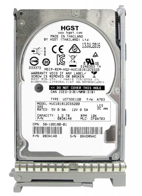 Жесткий диск Cisco 0B34148 1,2Tb 10000 SAS 2,5" HDD
