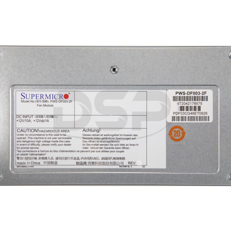 Модуль вентиляторов SuperMicro PWS-DF003-2F