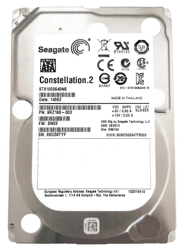 Жесткий диск Seagate ST91000640NS 1Tb  SATAIII 2,5" HDD